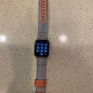Apple Watch Band Houndstooth leather
